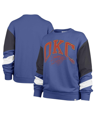 47 Brand Women's ' Blue Oklahoma City Thunder 2023/24 City Edition Nova Crew Sweatshirt