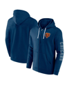 Fanatics Branded  Navy Chicago Bears Offensive Lineup Hoodie Full-zip Hoodie In Navy