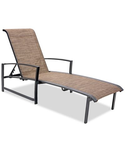 AGIO WYTHBURN MIX AND MATCH SLEEK SLING OUTDOOR CHAISE LOUNGE, CREATED FOR MACY'S