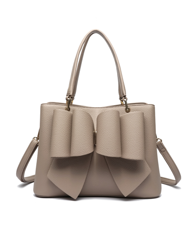 Like Dreams Jenna Bow Satchel In Taupe