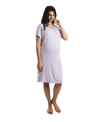 Everly Grey Rosa Jersey Maternity Hospital Gown In Lavender