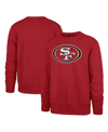 47 Brand Men's ' Scarlet San Francisco 49ers Imprint Headline Pullover Sweatshirt In Scarlet