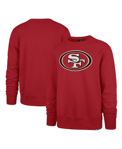 47 Brand Men's ' Scarlet San Francisco 49ers Imprint Headline Pullover Sweatshirt