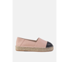 London Rag Noel Two Tone Slip-on Espadrilles In Nude