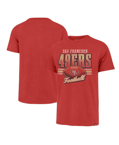 47 Brand Men's ' Scarlet Distressed San Francisco 49ers Last Call Franklin T-shirt