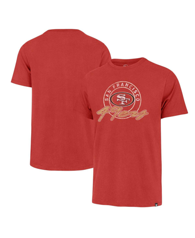 47 Brand Men's ' Scarlet Distressed San Francisco 49ers Ringtone Franklin T-shirt