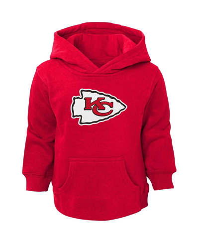 Outerstuff Babies' Toddler Boys And Girls Red Kansas City Chiefs Logo Pullover Hoodie