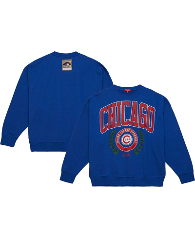 Mitchell & Ness Women's  Royal Chicago Cubs Logo Lt 2.0 Pullover Sweatshirt