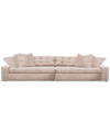 Macy's Pherie 152" 2-pc. Fabric Sofa, Created For  In Ash