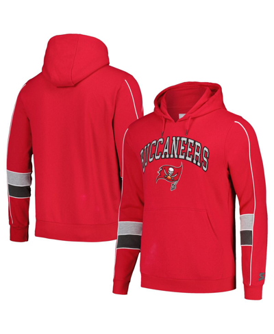 Starter Men's  Red Tampa Bay Buccaneers Captain Pullover Hoodie