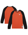 Mitchell & Ness Men's  Orange Texas Longhorns Legendary Slub Raglan Long Sleeve T-shirt In Orange