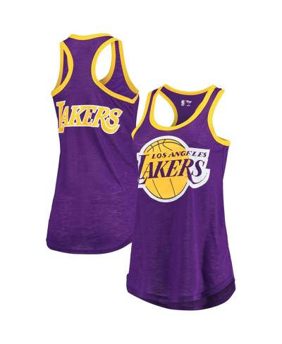 G-iii 4her By Carl Banks Women's  Purple Los Angeles Lakers Showdown Burnout Tank Top