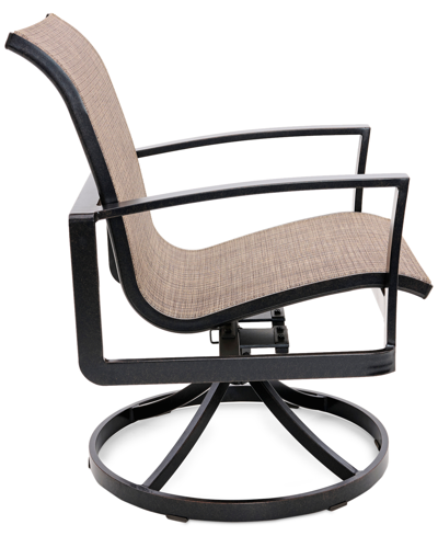 AGIO WYTHBURN MIX AND MATCH SLEEK SLING OUTDOOR SWIVEL CHAIR, CREATED FOR MACY'S