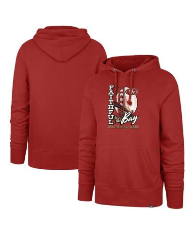 47 Brand Men's ' Scarlet San Francisco 49ers Regional Headline Pullover Hoodie