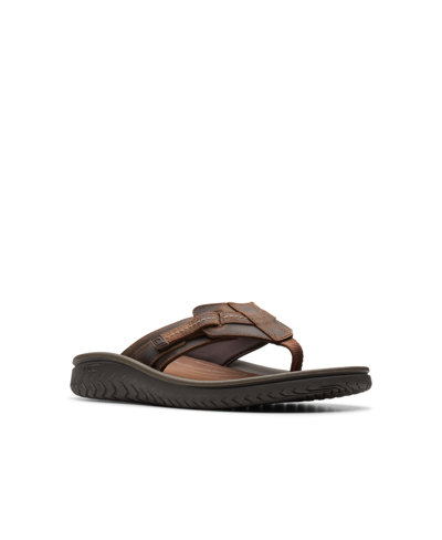 Clarks Men's Collection Wesley Sun Slip On Sandals In Beeswax Leather
