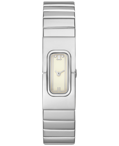 Tory Burch T Watch In Ivory/silver