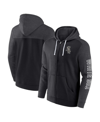 FANATICS MEN'S FANATICS BLACK CHICAGO WHITE SOX OFFENSIVE LINE UP FULL-ZIP HOODIE