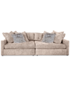 MACY'S PHERIE 110" 2-PC. FABRIC DOUBLE CUDDLER SECTIONAL, CREATED FOR MACY'S