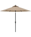 Agio Wythburn Mix And Match Sling 9' Auto Tilt Umbrella In Mocha Grey Sling,bronze