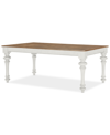 MACY'S MANDEVILLE RECTANGULAR LEG TABLE