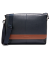 COLE HAAN TRIBORO SMALL LEATHER MESSENGER BAG