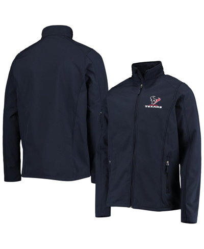 Dunbrooke Men's  Navy Houston Texans Big And Tall Sonoma Softshell Full-zip Jacket