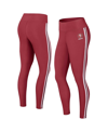 Wear By Erin Andrews Scarlet San Francisco 49ers Color Block Leggings In Scarlet