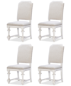 MACY'S MANDEVILLE 4PC UPHOLSTERED CHAIR SET
