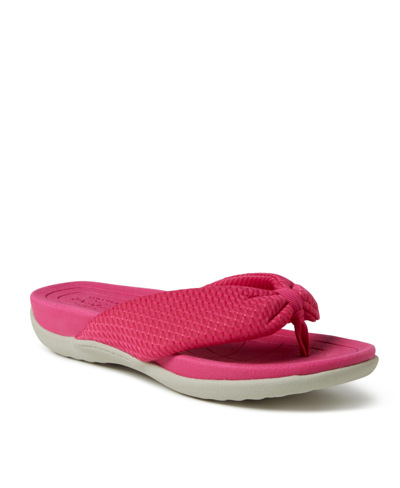 Dearfoams Dear Foams Women's Low Foam Thong Sandal In Pink