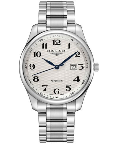 Longines Men's Swiss Automatic Master Stainless Steel Bracelet Watch 42mm In No Color