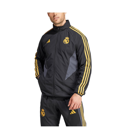 Adidas Originals Men's Adidas Black Real Madrid 2023/24 Anthem Full-zip Jacket