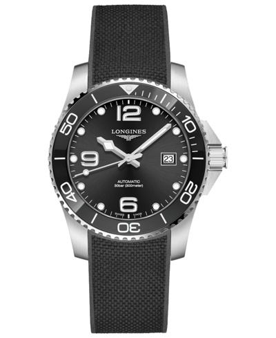 Longines L3.781.4.56.9 Hydroconquest Stainless Steel And Rubber Automatic Watch In No Color