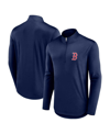 Fanatics Branded Navy Boston Red Sox Quarterback Quarter-zip Top In Navy