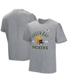 NFL PROPERTIES MEN'S GRAY GREEN BAY PACKERS TACKLE ADAPTIVE T-SHIRT