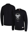 MITCHELL & NESS MEN'S MITCHELL & NESS BRUCE LEE BLACK LEGACY PULLOVER SWEATSHIRT