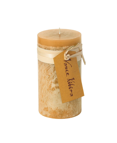 Vance Kitira 8" Timber Pillar Candle In Brown Sugar