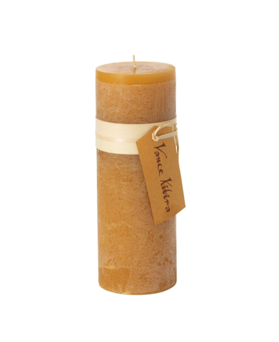 Vance Kitira 9" Timber Pillar Candle In Brown Sugar