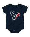 Outerstuff Baby Boys And Girls Navy Houston Texans Team Logo Bodysuit In Navy