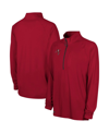 OUTERSTUFF MEN'S RED TAMPA BAY BUCCANEERS COMBINE AUTHENTIC RAGLAN QUARTER-ZIP TOP