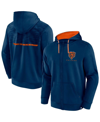 FANATICS MEN'S FANATICS NAVY CHICAGO BEARS DEFENDER EVO FULL-ZIP HOODIE