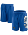 Fanatics Branded Blue Orlando Magic Post Up Mesh Shorts In Blue