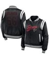 Wear By Erin Andrews Women's  Black Atlanta Falcons Bomber Full-zip Jacket In Black