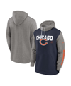 NIKE MEN'S NIKE NAVY CHICAGO BEARS FASHION COLOR BLOCK PULLOVER HOODIE