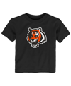 Outerstuff Toddler Boys And Girls Black Cincinnati Bengals Primary Logo T-shirt In Black