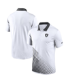 NIKE MEN'S NIKE WHITE LAS VEGAS RAIDERS VAPOR PERFORMANCE POLO SHIRT