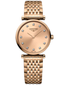 LONGINES WOMEN'S SWISS LA GRANDE CLASSIQUE DE LONGINES DIAMOND (1/20 CT. T.W.) ROSE GOLD PVD BRACELET WATCH 2