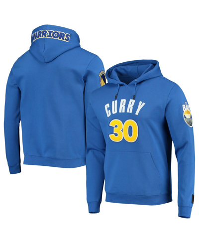 Pro Standard Men's  Stephen Curry Royal Golden State Warriors Player Pullover Hoodie