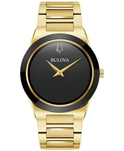 Bulova Men's Modern Millennia Gold-tone Stainless Steel Bracelet Watch 41mm