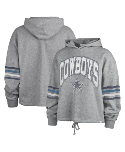 47 Brand Women's ' Heather Gray Distressed Dallas Cowboys Upland Bennett Pullover Hoodie