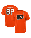 MITCHELL & NESS BIG BOYS MITCHELL & NESS ERIC LINDROS ORANGE PHILADELPHIA FLYERS NAME AND NUMBER T-SHIRT